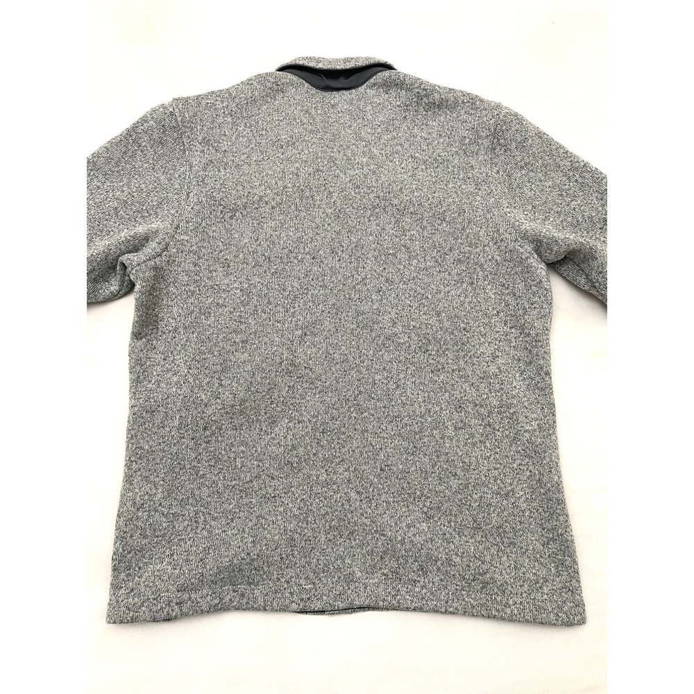 Patagonia Better Sweater Shirt Jacket Medium Gray Shacket Gorpcore Fleece Lined - Picture 3 of 9